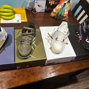 Black Satin and Lace Robe with Studded Detail